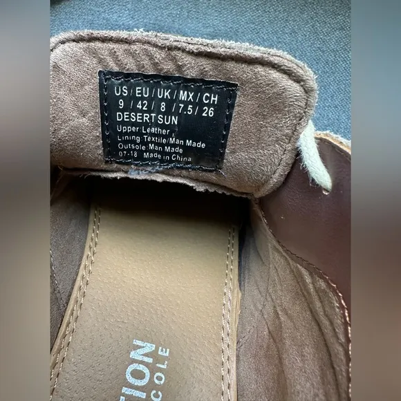 Kenneth Cole Reaction Leather Suede Chukka Boots
