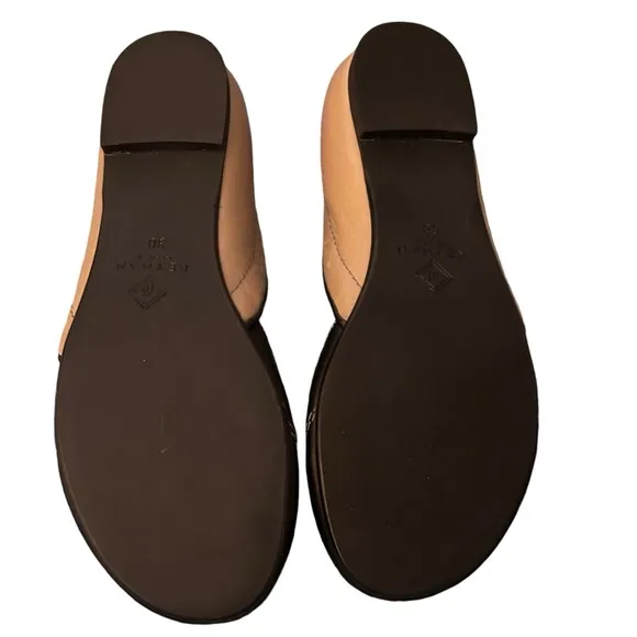Keyman Design slipon shoes in black &amp; beige. Exquisite contrast stitching SZ 7.5