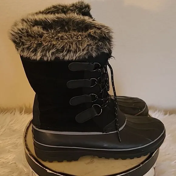 Khombu Leather Winter Boots