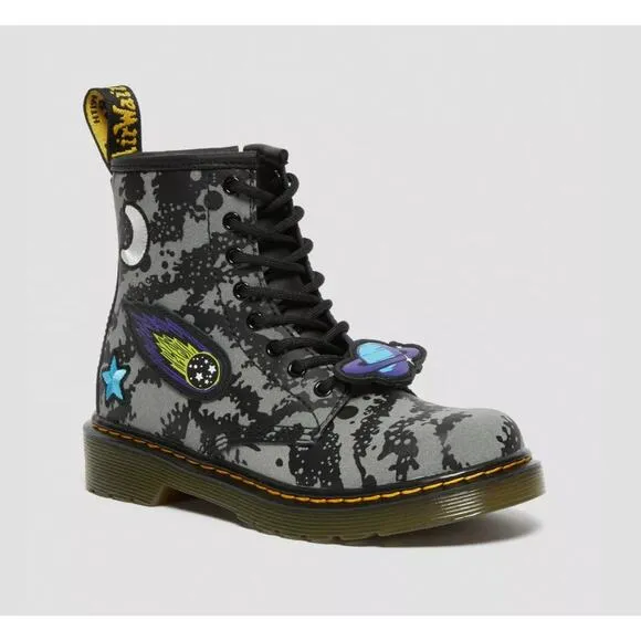 Kid's Dr. Martens Junior 1460 Space Hydro Leather Lace Up Boots Size 10