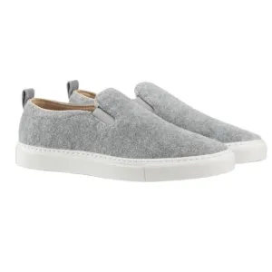 KOIO Garda Gray Loafers Minimalist Slip-Ons Felt Size 8 NWOT