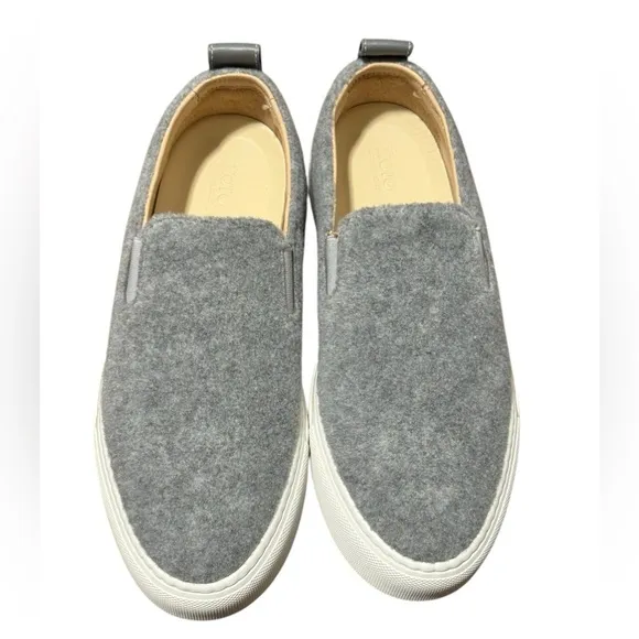 KOIO Garda Gray Loafers Minimalist Slip-Ons Felt Size 8 NWOT