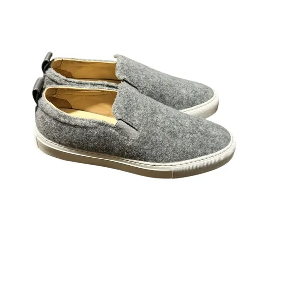 KOIO Garda Gray Loafers Minimalist Slip-Ons Felt Size 8 NWOT