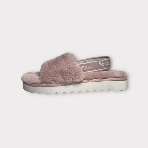 Koolaburra by Ugg Pink FUZZ’N Slide Sandals