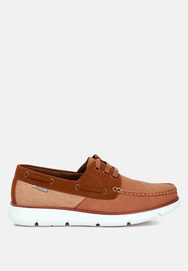 Lace-Up Boat Shoes By Ruw