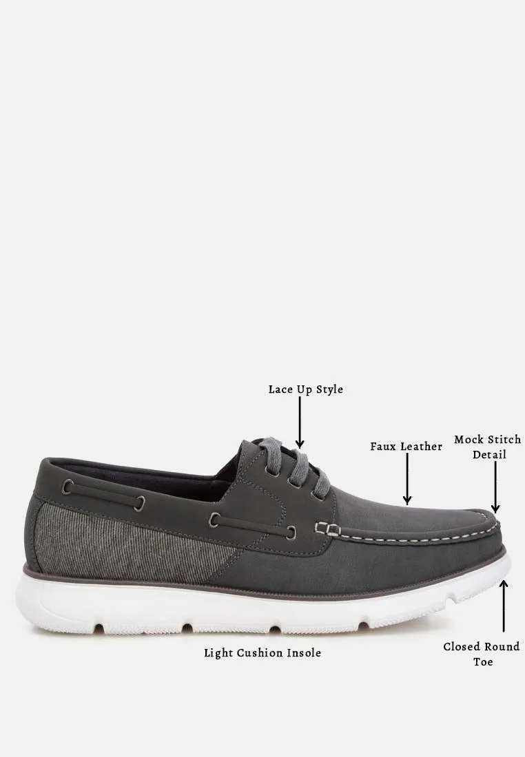 Lace-Up Boat Shoes By Ruw