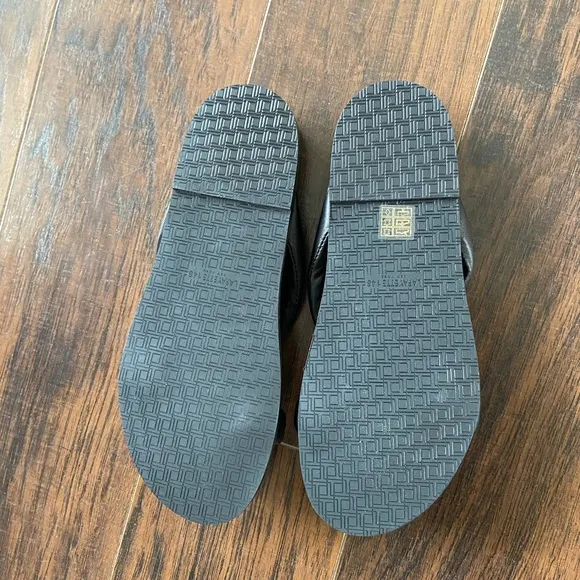 Lafayette 148 Honore leather Slide sandals sz 10
