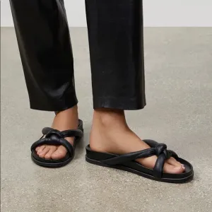 Lafayette 148 Honore leather Slide sandals sz 10