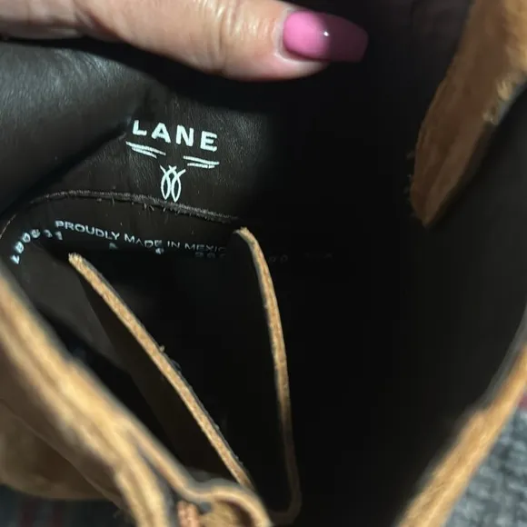 Lane Boots Corset Tied and side zippers