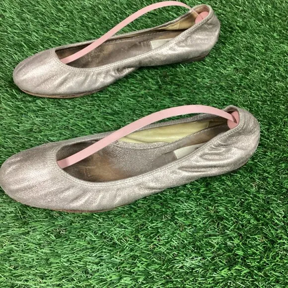 Lanvin Gold Ballet Flats 39
