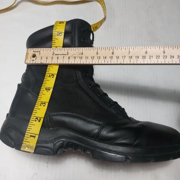 LAPG LA Police Gear Black Core Side Zipper Duty Boots Size 12R