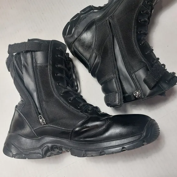 LAPG LA Police Gear Black Core Side Zipper Duty Boots Size 12R