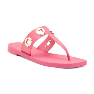 LARROUDE Made In Brazil Leather Milan Slide Sandals