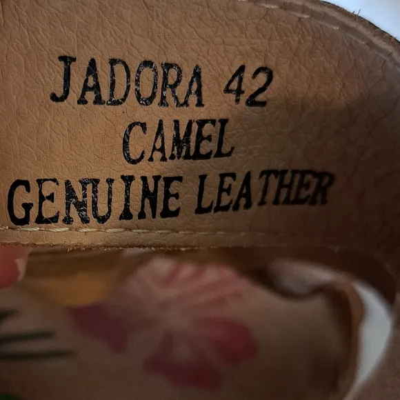 L'Artiste By Spring Step Jadora Leather Wedge Sandals Boho Artsy Size 11