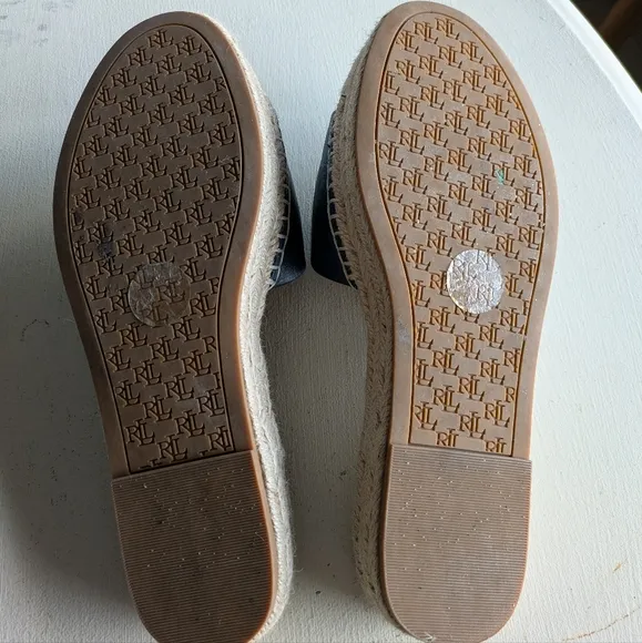 Lauren Ralph Lauren Blue Polly Espadrille Slides
