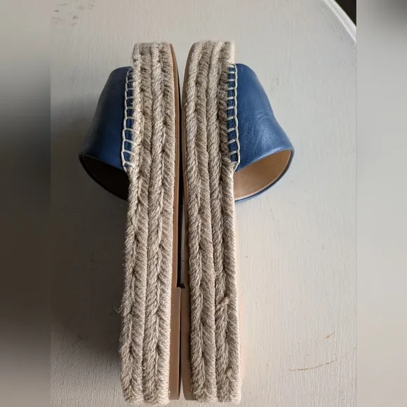 Lauren Ralph Lauren Blue Polly Espadrille Slides