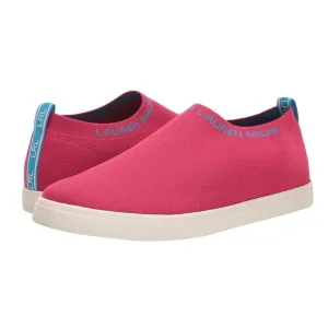 LAUREN RALPH LAUREN JORDYN Women's Stretch Slip On Low Top Flats Sneakers Pink