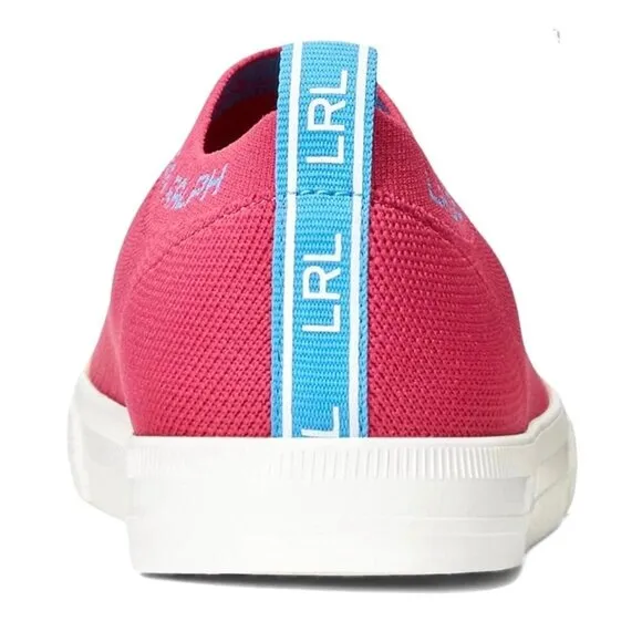 LAUREN RALPH LAUREN JORDYN Women's Stretch Slip On Low Top Flats Sneakers Pink