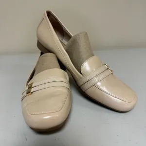 Life Stride Shoes Women's 8.5 Beige Slip On Loafers Soft Comfort Insole Work