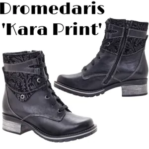 LIKE NEW!! Dromedaris’ Kara Print’ Boots Women’s Size 41 EU/10.5 US