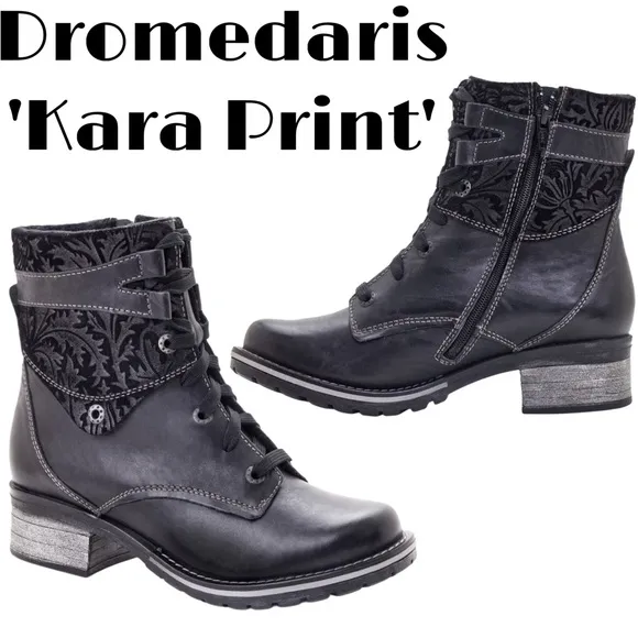 LIKE NEW!! Dromedaris’ Kara Print’ Boots Women’s Size 41 EU/10.5 US