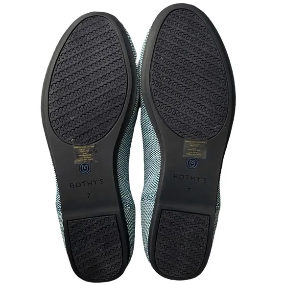 LIKE NEW Rothy’s Indigo Cloud Loafers - Size 7 - RETIRED COLOR PRINT