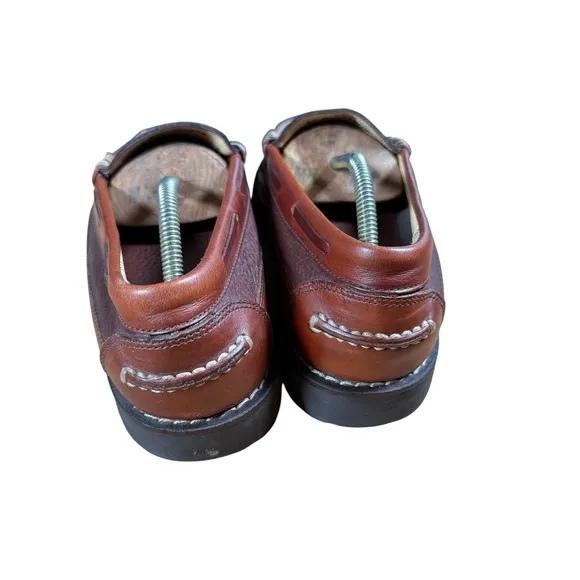 LL Bean 244478 Allagash Bison Handsewn Leather Penny Loafer Mens 10 EE EUC