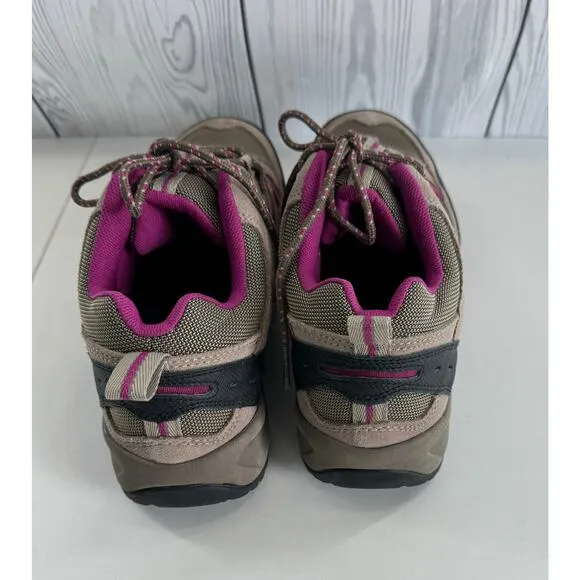 L.L. Bean 258485 Tan Waterproof Outdoor Trail Hiking Sneakers Women's Sz 8 Wide