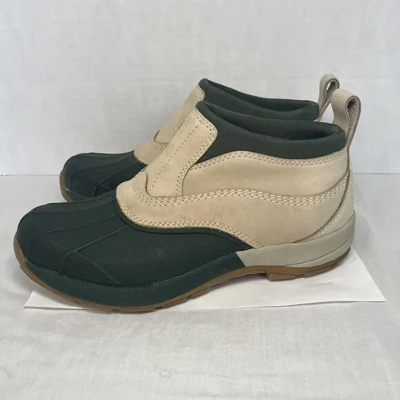 L.L. Bean Storm Chasers Slip On Low Ankle Boots Heavy Duty Rubber Toes Women 10