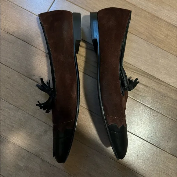 Longchamp Suede Loafers Flats