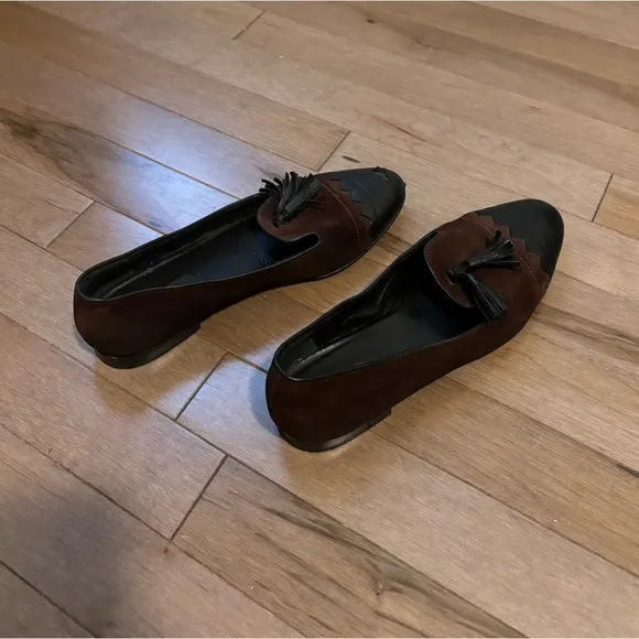 Longchamp Suede Loafers Flats