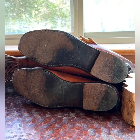 Lorenzo Banfi Milano Handmade Italy Slip-on Loafers Chestnut Brown Lizard/Snake