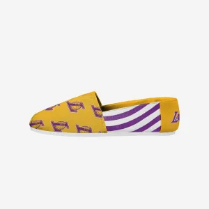 Los Angeles Lakers Womens Stripe Canvas Shoe