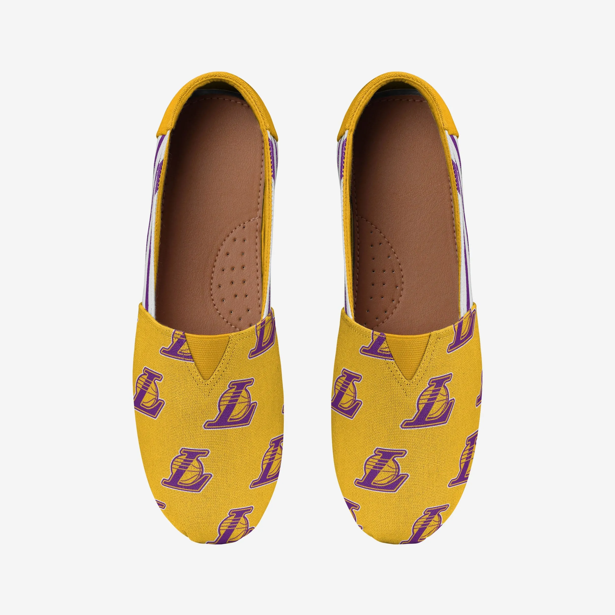 Los Angeles Lakers Womens Stripe Canvas Shoe