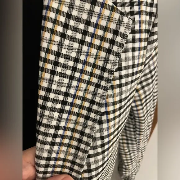 Love Tree Plaid Blazer double breasted, classic academia preppy Retro