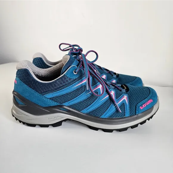 Lowa Women's Innox Pro GTX Lo Blue Sneakers Hiking Shoes Gor-Tex Sz 9.5