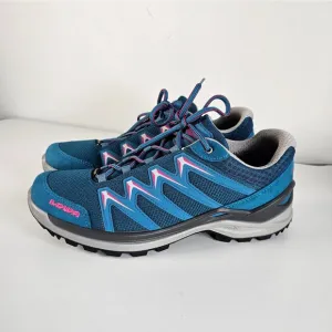 Lowa Women's Innox Pro GTX Lo Blue Sneakers Hiking Shoes Gor-Tex Sz 9.5