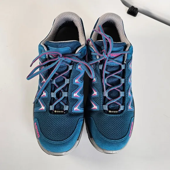 Lowa Women's Innox Pro GTX Lo Blue Sneakers Hiking Shoes Gor-Tex Sz 9.5