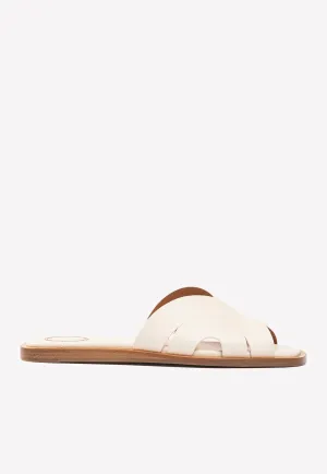 Lucille Calf Leather Flat Sandals