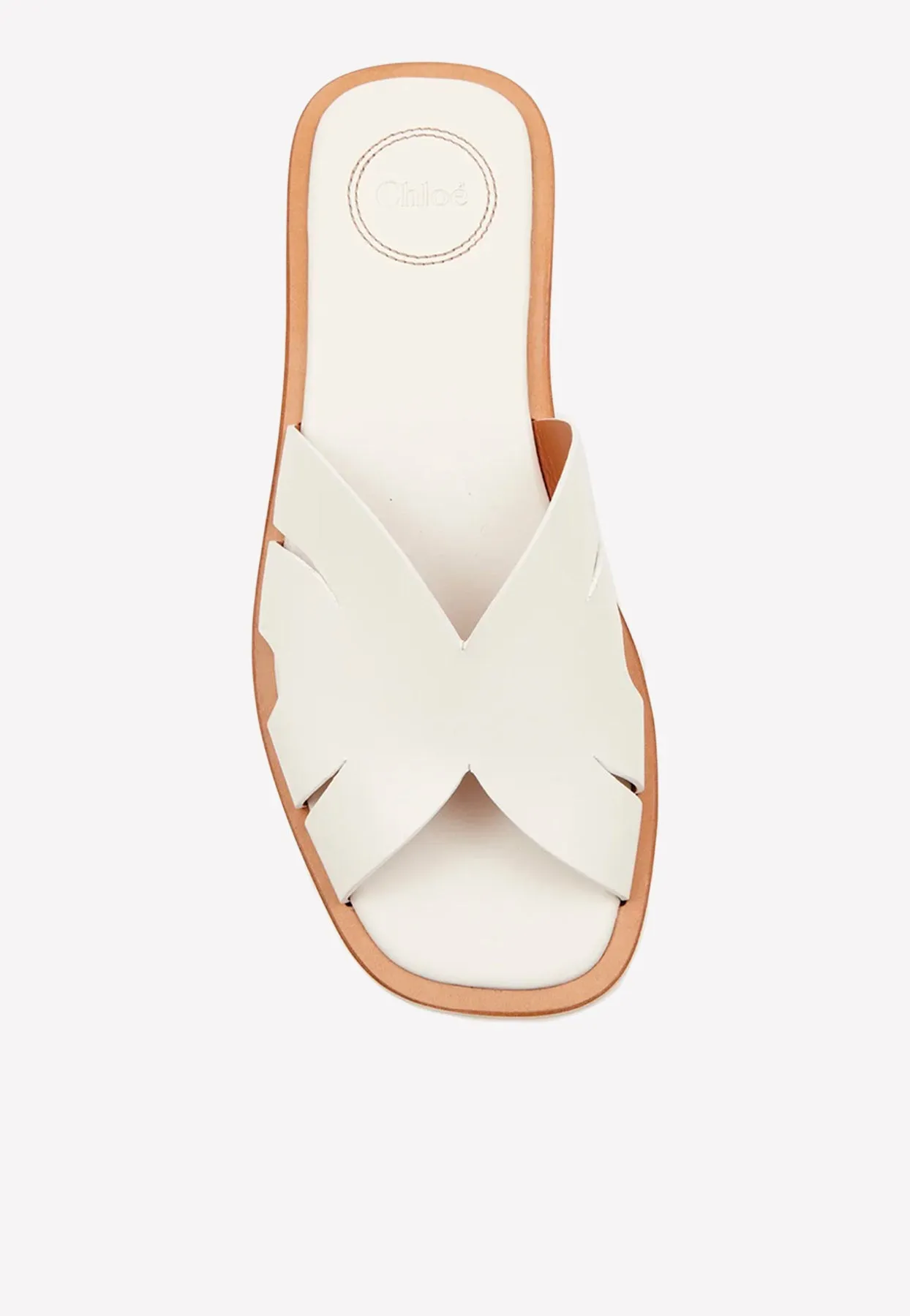 Lucille Calf Leather Flat Sandals