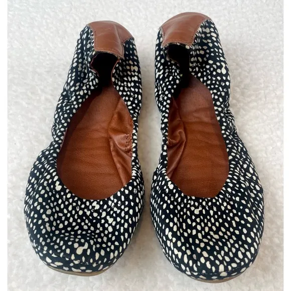 LUCKY BRAND • Black/White Dotted Emmie Ballet Flats