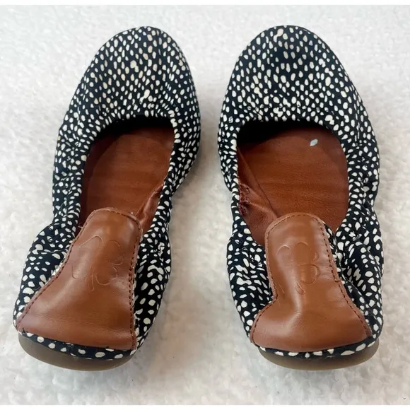 LUCKY BRAND • Black/White Dotted Emmie Ballet Flats