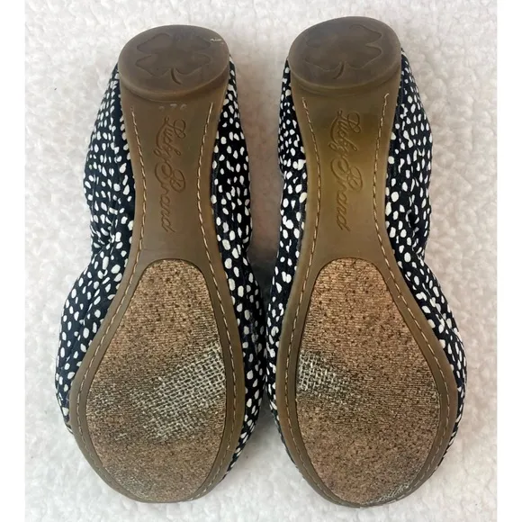 LUCKY BRAND • Black/White Dotted Emmie Ballet Flats