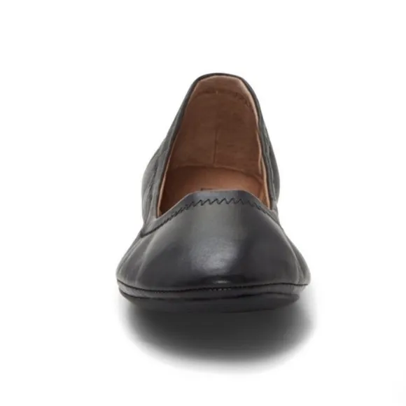 Lucky Brand Emmie Ballet Flats Size 9M Black Leather New No Box