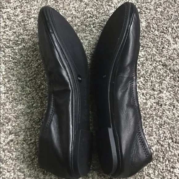 Lucky Brand Emmie Ballet Flats Size 9M Black Leather New No Box