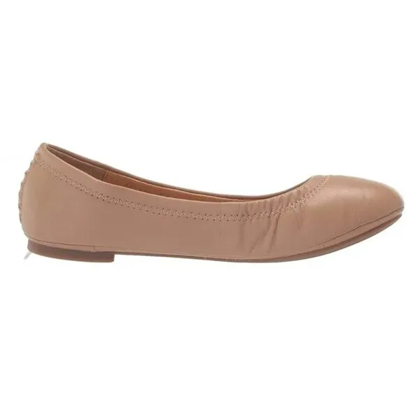Lucky Brand ‘Emmie' Leather Ballet Flat - Nude NEW IN BOX