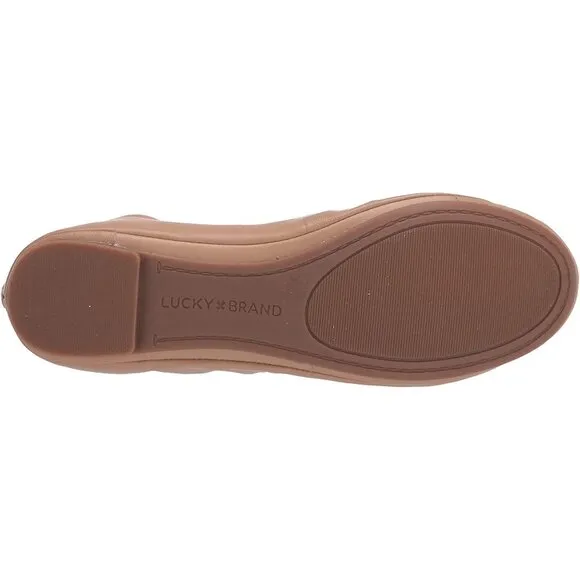 Lucky Brand ‘Emmie' Leather Ballet Flat - Nude NEW IN BOX