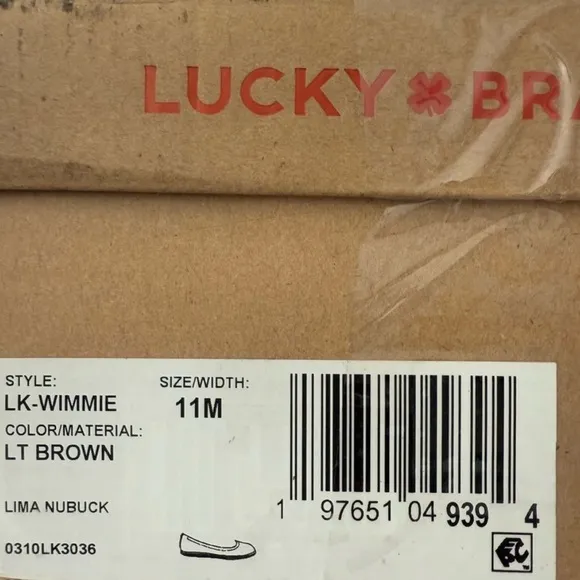 Lucky Brand Tan Flats with Classic Design Wimmie Light Brown Ballet Flats