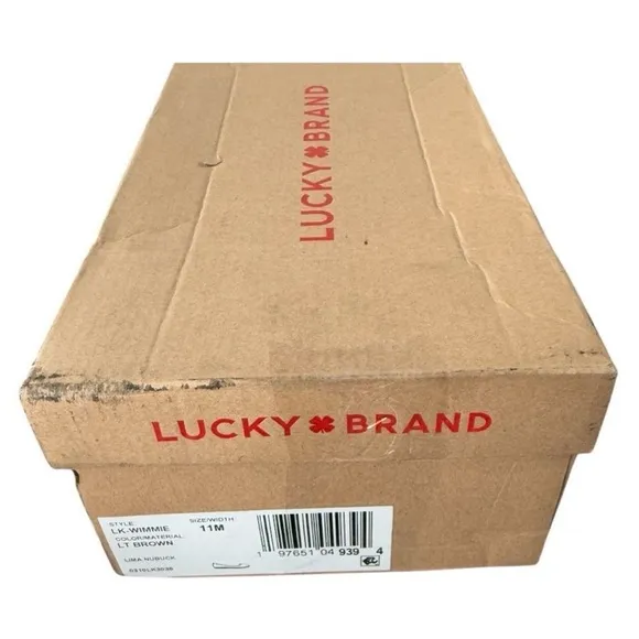 Lucky Brand Tan Flats with Classic Design Wimmie Light Brown Ballet Flats