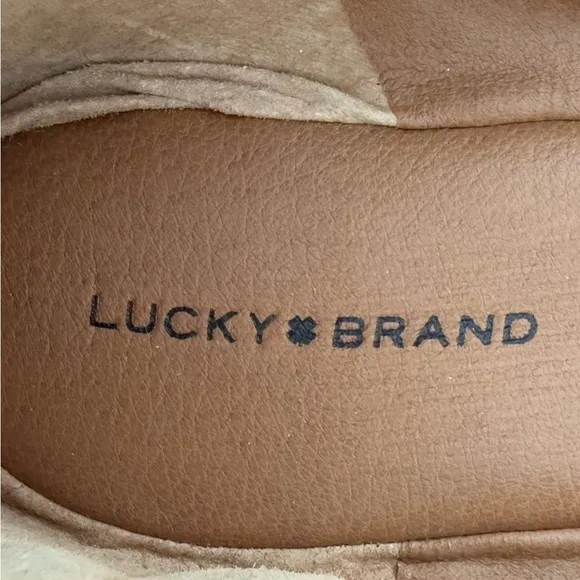 Lucky Brand Tan Flats with Classic Design Wimmie Light Brown Ballet Flats